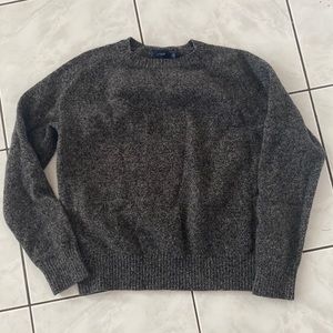 Jcrew black/gray Crewneck Sweater